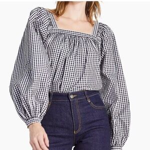 Kate spade Party Gingham Belle Top Size XS